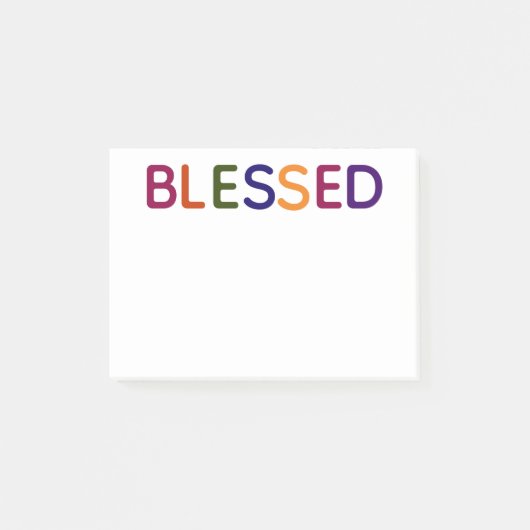 賛美数々の色4 x 3 ポストイット (正面)