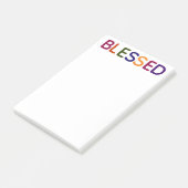 賛美数々の色4 x 6 ポストイット (アングル)