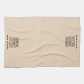 賛美文字と画像テンプレート60 x 104付きこの家 キッチンタオル (横)