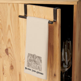 賛美文字と画像テンプレート60 x 104付きこの家 キッチンタオル