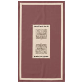 賛美文字と画像テンプレート60 x 104付きこの家 テーブルクロス (正面)