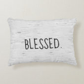 賛美文字オン樺の木ツリーアクセント枕 アクセントクッション (正面)