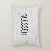 賛美文字オン樺の木ツリーアクセント枕 アクセントクッション (正面(垂直))