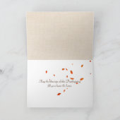 賛美文字付き紅葉 シーズンカード (内部)