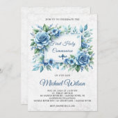 賛美日初の聖餐式フローラ 招待状 (正面/裏面)