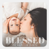 賛美星の写真 スクエアシール (正面)