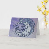 賛美月の女神 カード (黄色い花)