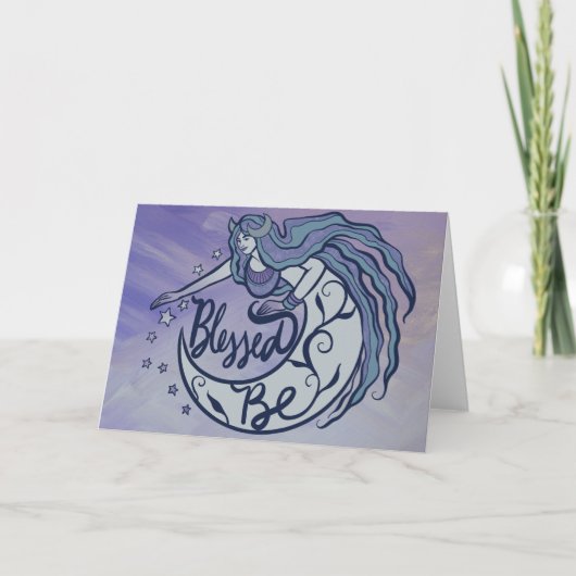 賛美月の女神 カード (正面)