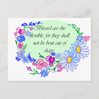 賛美柔軟性 ポストカード
