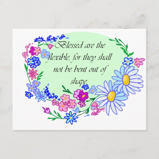 賛美柔軟性 ポストカード (正面)
