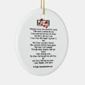 賛美歌のオーナメントのすばらしい優美 セラミックオーナメント (右)