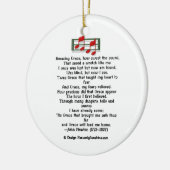 賛美歌のオーナメントのすばらしい優美 セラミックオーナメント (左)