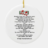 賛美歌のオーナメントのすばらしい優美 セラミックオーナメント (裏面)