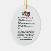 賛美歌のオーナメントの古く険しい十字 セラミックオーナメント (右)