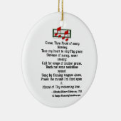 賛美歌のオーナメント来・トゥ・フォウント セラミックオーナメント (右)