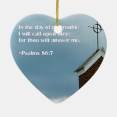 賛美歌の聖書の詩の宗教クリスマスのオーナメント セラミックオーナメント (裏面)