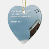 賛美歌の聖書の詩の宗教クリスマスのオーナメント セラミックオーナメント (左)