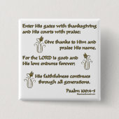 賛美歌の100:4 - 5 缶バッジ (正面)