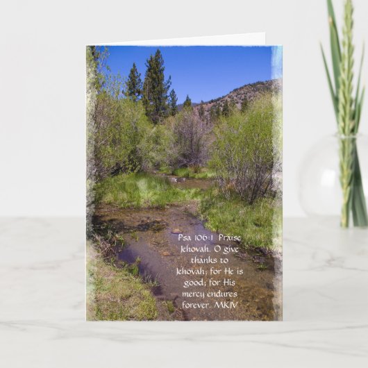 賛美歌の106:1の勇気付けられるカード カード (正面)