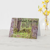 賛美歌の118:14 - 16匹の勇気付けられるカード2 カード (黄色い花)