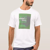 賛美歌の119:11のキリスト教の聖書のワイシャツ Tシャツ (正面)