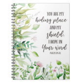 賛美歌の119:114の祈りの言葉ジャーナル、聖書の勉強のノート ノートブック (正面)