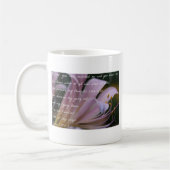 賛美歌の139:1 - 3薄紫ユリ コーヒーマグカップ (左)