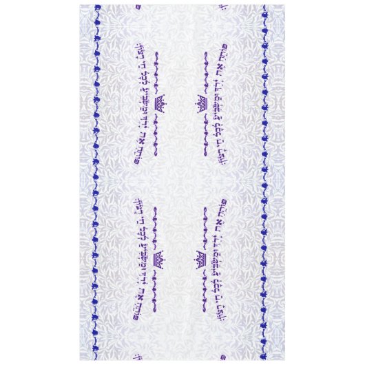 賛美歌の145:16の鐘およびザクロのテーブルクロス テーブルクロス (正面)