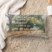 賛美歌の16:11のあなたは示します私を道しおれます ランバークッション (ブランケット)