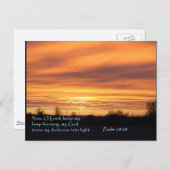 賛美歌の18:28の日の出 ポストカード (正面/裏面)