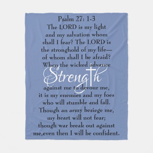 賛美歌の27:1 - 3毛布 フリースブランケット (正面)