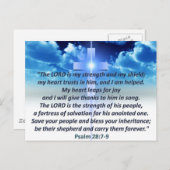 賛美歌の28:7 - 9 ポストカード (正面/裏面)