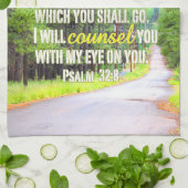 賛美歌の32:8の台所タオル キッチンタオル (折り畳み)