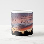 賛美歌の34:18の勇気付けられるのマグ ジャンボコーヒーマグカップ (正面)