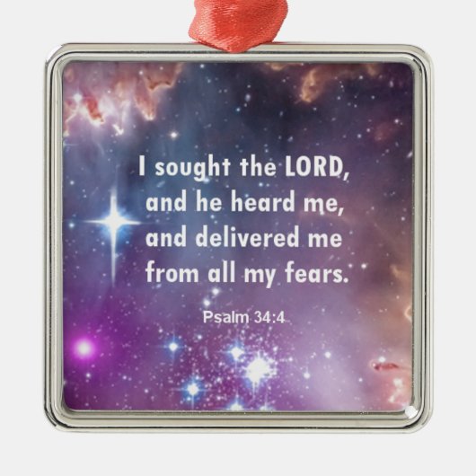 賛美歌の34:4 メタルオーナメント (正面)