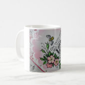 賛美歌の34:8のOh好みは見、 コーヒーマグカップ (正面左)