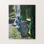 賛美歌の42:1およびシカ ジグソーパズル (縦)