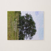 賛美歌の46:10の感動的な聖書の引用文 ジグソーパズル (横)