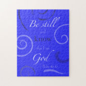 賛美歌の46:10はあなた自身の色を選びます! カスタマイズ可能 ジグソーパズル (縦)