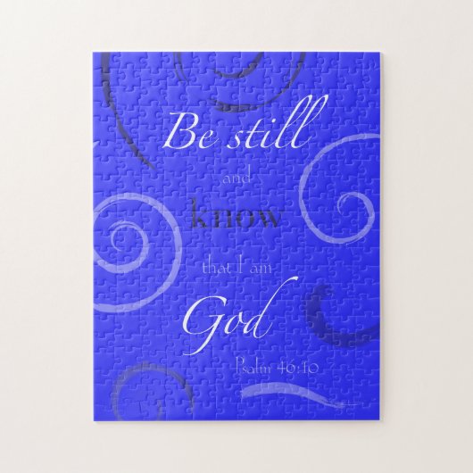 賛美歌の46:10はあなた自身の色を選びます! カスタマイズ可能 ジグソーパズル (縦)