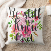 賛美歌の46:10はまだあり、知っています クッション (ブランケット)