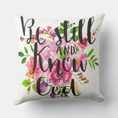 賛美歌の46:10はまだあり、知っています クッション (裏面)