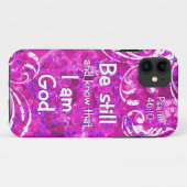 賛美歌の46:10はまだあり、-聖書の詩の引用文を知っています Case-Mate iPhoneケース (裏面(横))