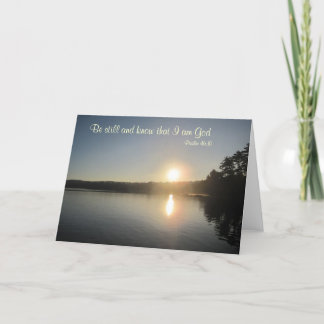 賛美歌の46:10 -まだあり、私が神であることを知って下さい カード