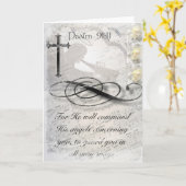 賛美歌の91:11の天使のメッセージカード カード (黄色い花)