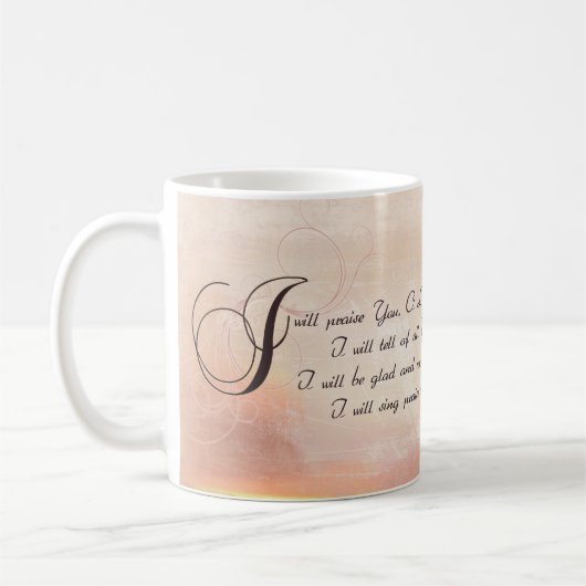 賛美歌の9:1 - 2 -私は私の主を賞賛します コーヒーマグカップ (左)