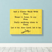 賛美歌を片手に歩く キャンバスプリント (インサイチュ (ウッドフロア))