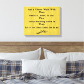 賛美歌を片手に歩く キャンバスプリント (インサイチュ (寝室))