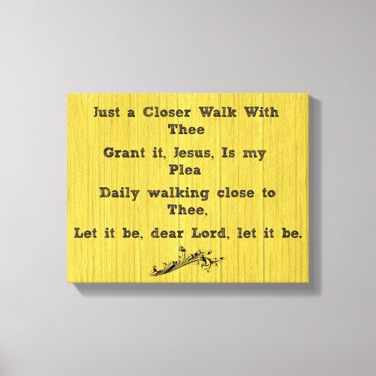 賛美歌を片手に歩く キャンバスプリント (正面)