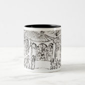 賛美歌を説明するさまざまな場面 ツートーンマグカップ (中央)